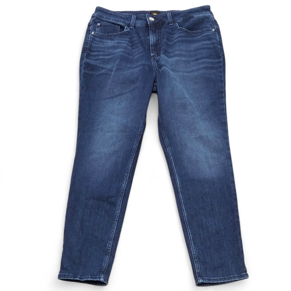 Lee Women's High Rise Skinny Slim Fit Jeans Size 16W Medium , NWT
